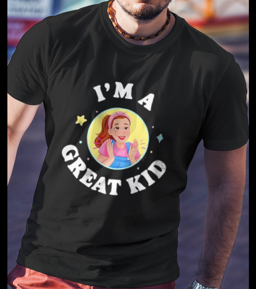 I'm A Great Kid Ms. Rachel Colorful Cartoon T-Shirt