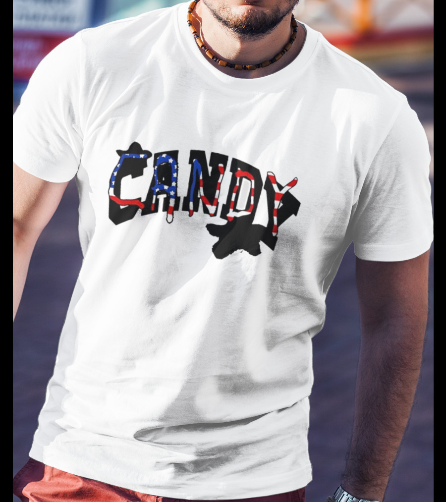 Candy Flipping USA American Flag T-Shirt