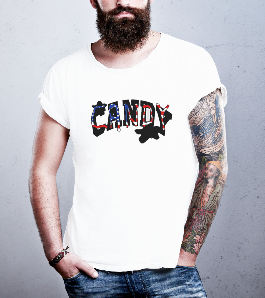 Candy Flipping USA American Flag T-Shirt