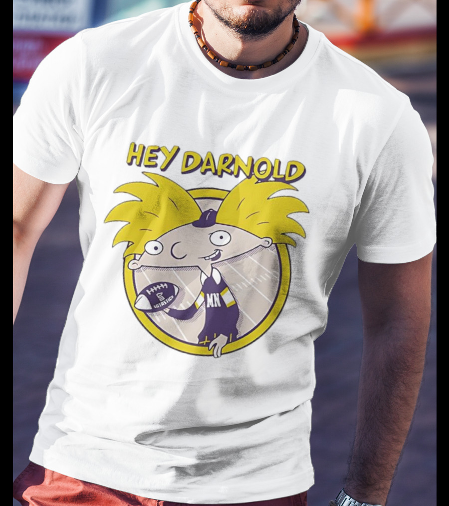 Hey Darnold Minnesota Football Cartoon Character MN Football T-Shirt