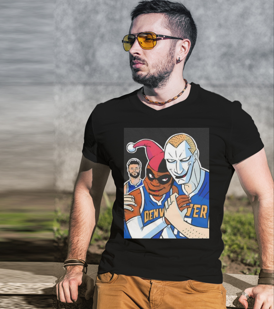 Jokic Russ Jokic Russell Westbrook Denver Nuggets Basketball Jokic Comic T-Shirt