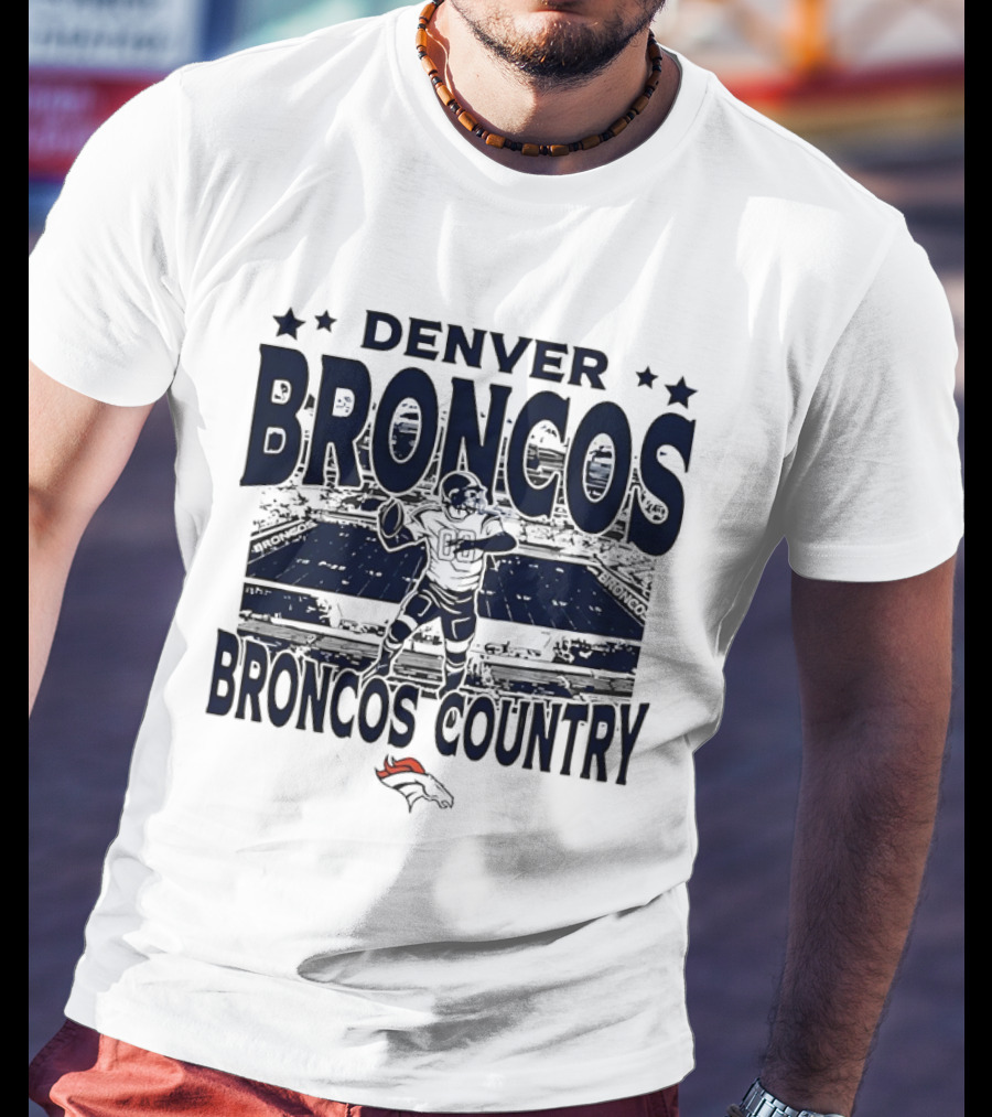 DENVER BRONCOS BRONCOS COUNTRY STADIUM FOOTBALL PLAYER T-Shirt