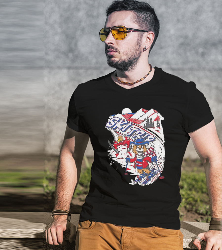 Arizona Cardinals Week 5 Win Ski Trip Adventure With Snowy Mountains And Playful Characters T-Shirt