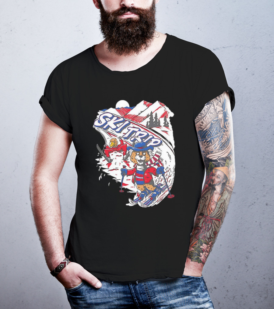 Arizona Cardinals Week 5 Win Ski Trip Adventure With Snowy Mountains And Playful Characters T-Shirt