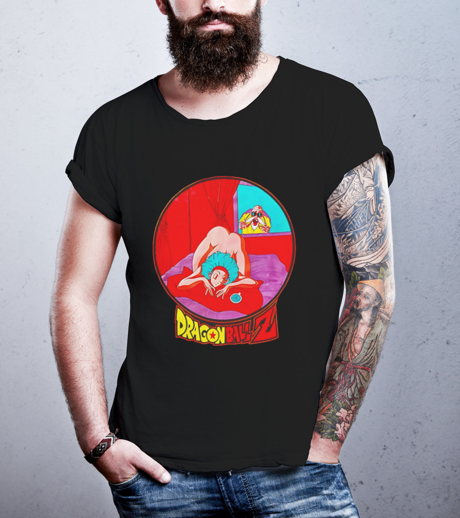 Dragon Ball Z Master Roshi Peeping Vintage Scene With Bulma T-Shirt
