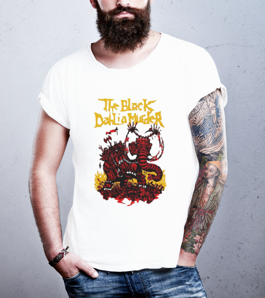 The Black Dahlia Murder Red Mammoth Battle Scene T-Shirt