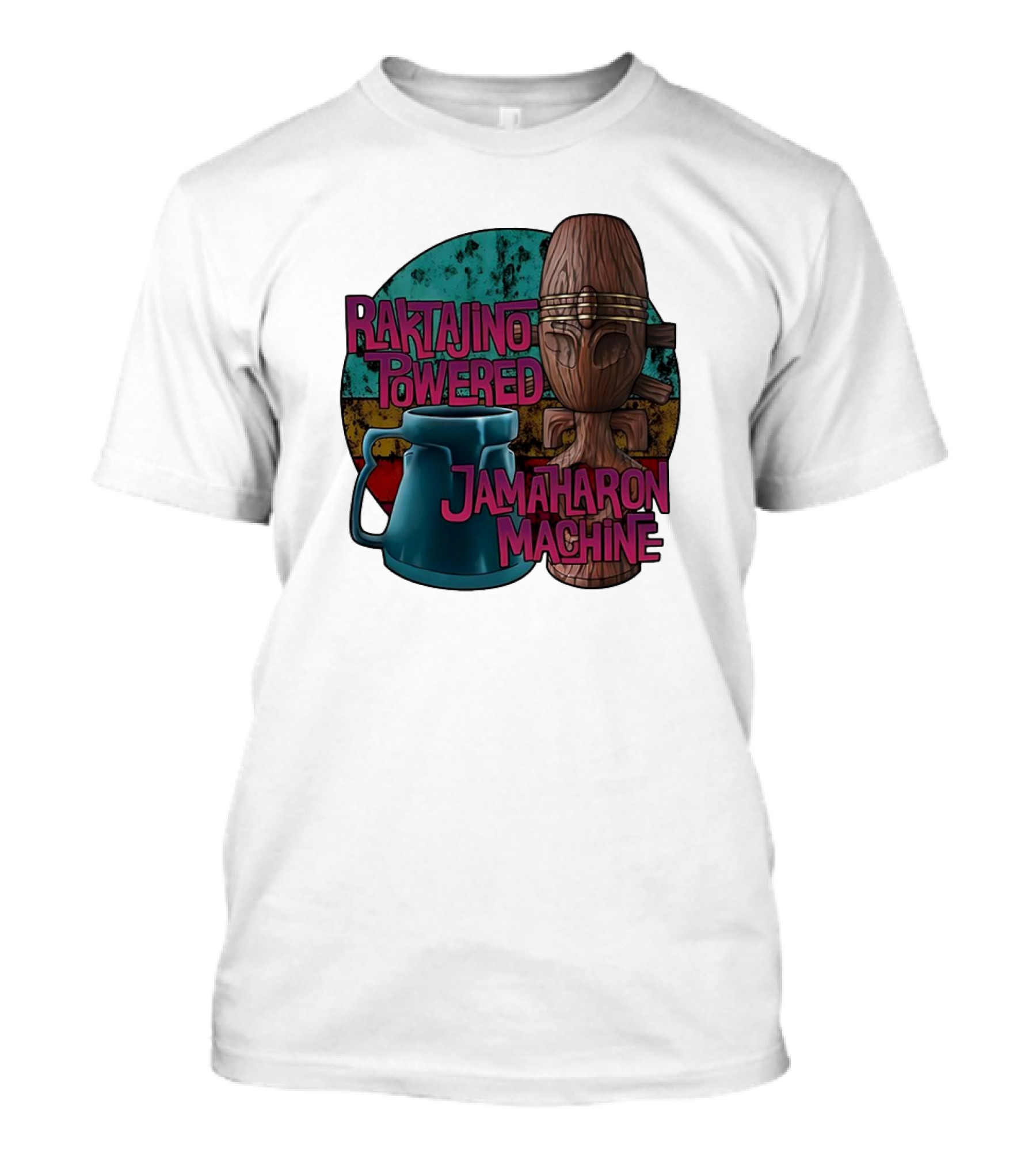 Raktajino Powered Jamaharon Machine T-Shirt