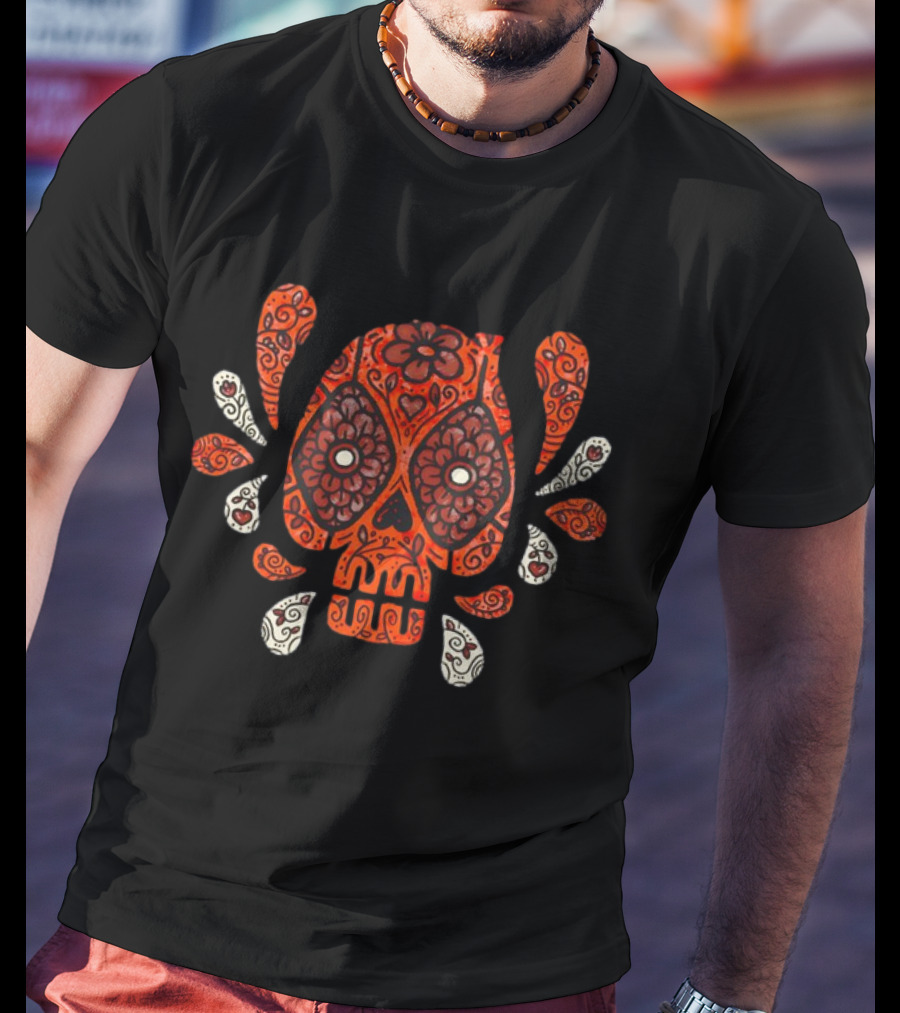 Deadpool Calavera Day Of The Chimichangas Sugar Skull T-Shirt