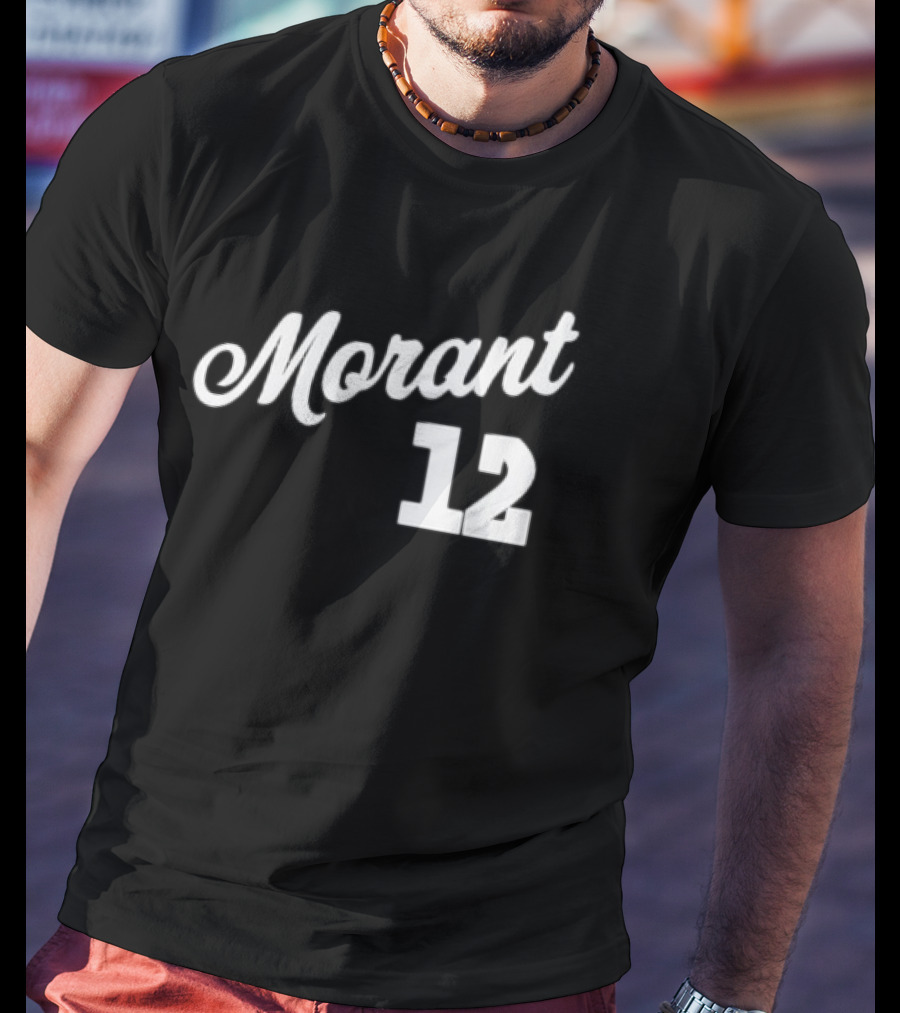 Morant 12 Memphis Script Basketball Ja Morant T-Shirt