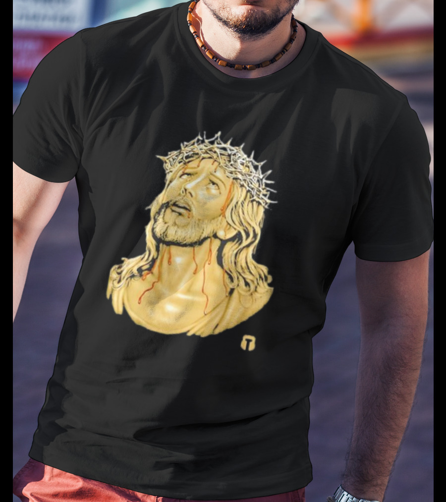 Our Lord Jesus Christ With Crown Of Thorns And Drops Of Blood T-Shirt