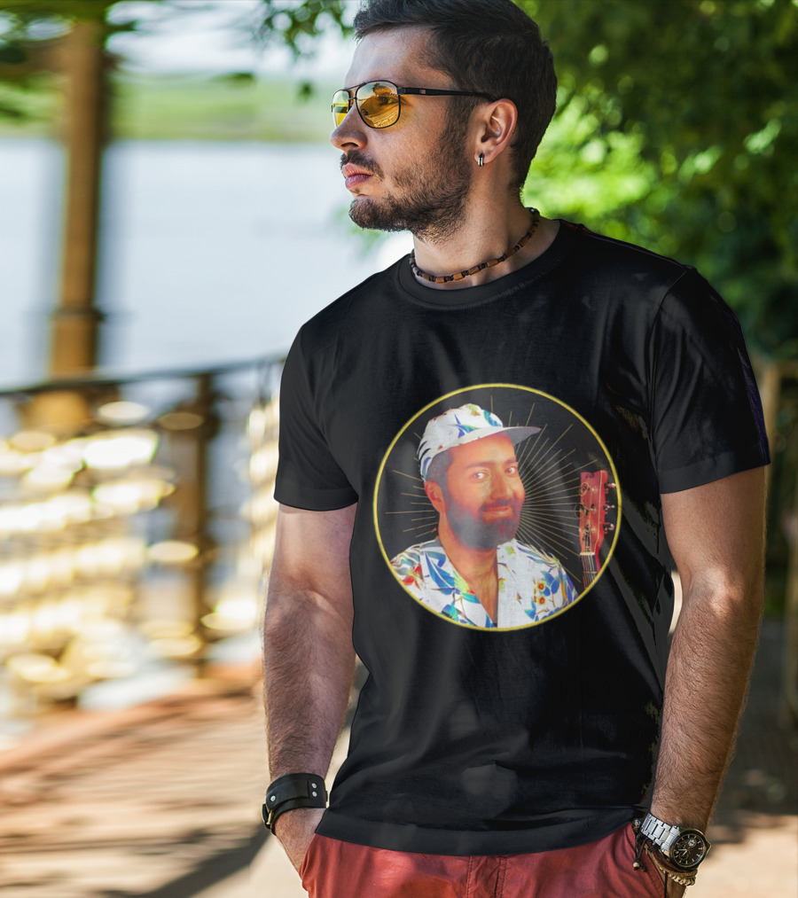 Raffi Is Gold Classic Music Icon With Colorful Shirt And Guitar T-Shirt