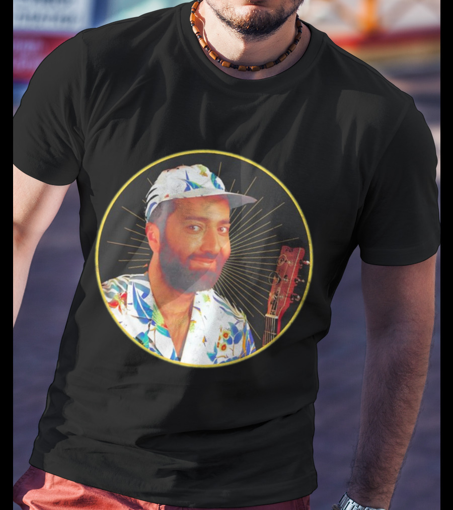 Raffi Is Gold Classic Music Icon With Colorful Shirt And Guitar T-Shirt