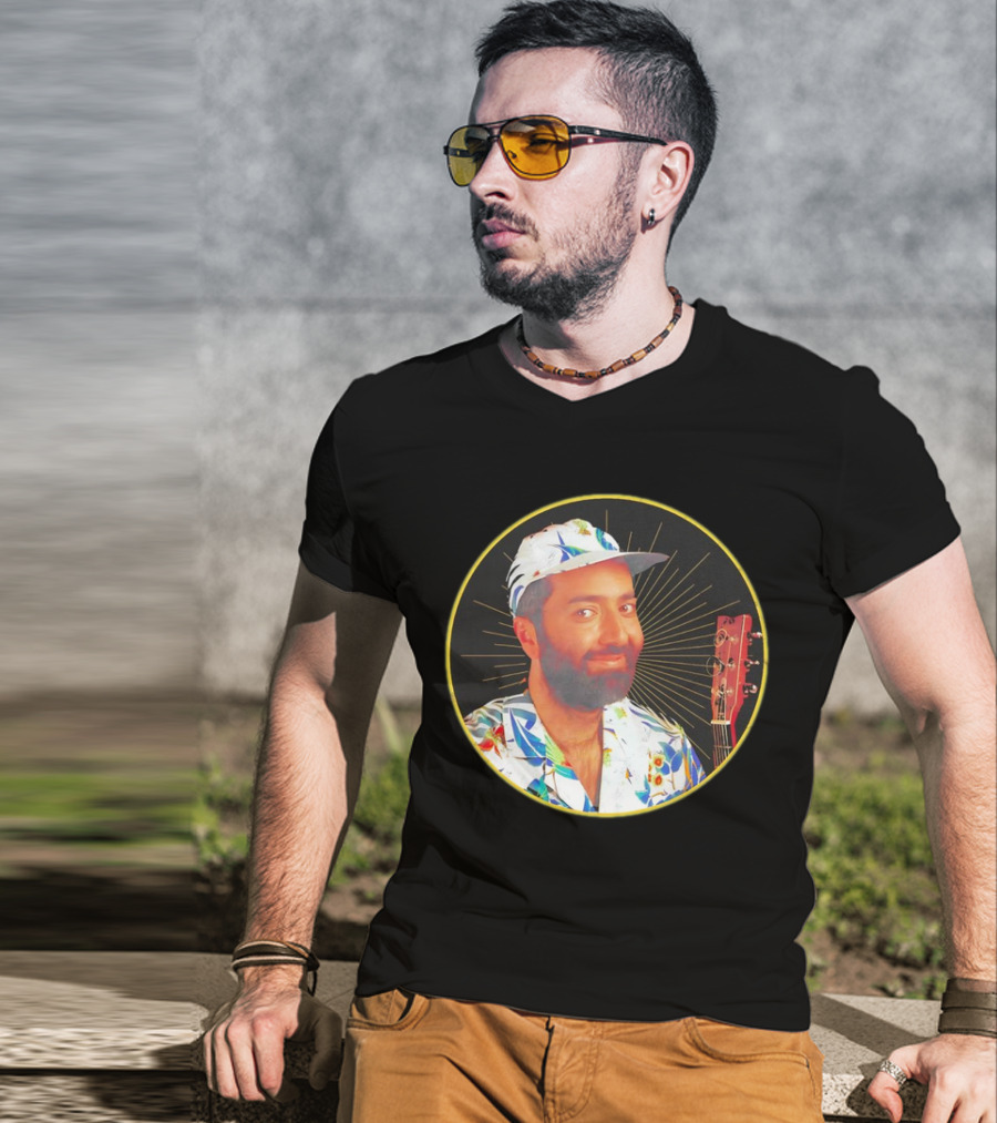 Raffi Is Gold Classic Music Icon With Colorful Shirt And Guitar T-Shirt