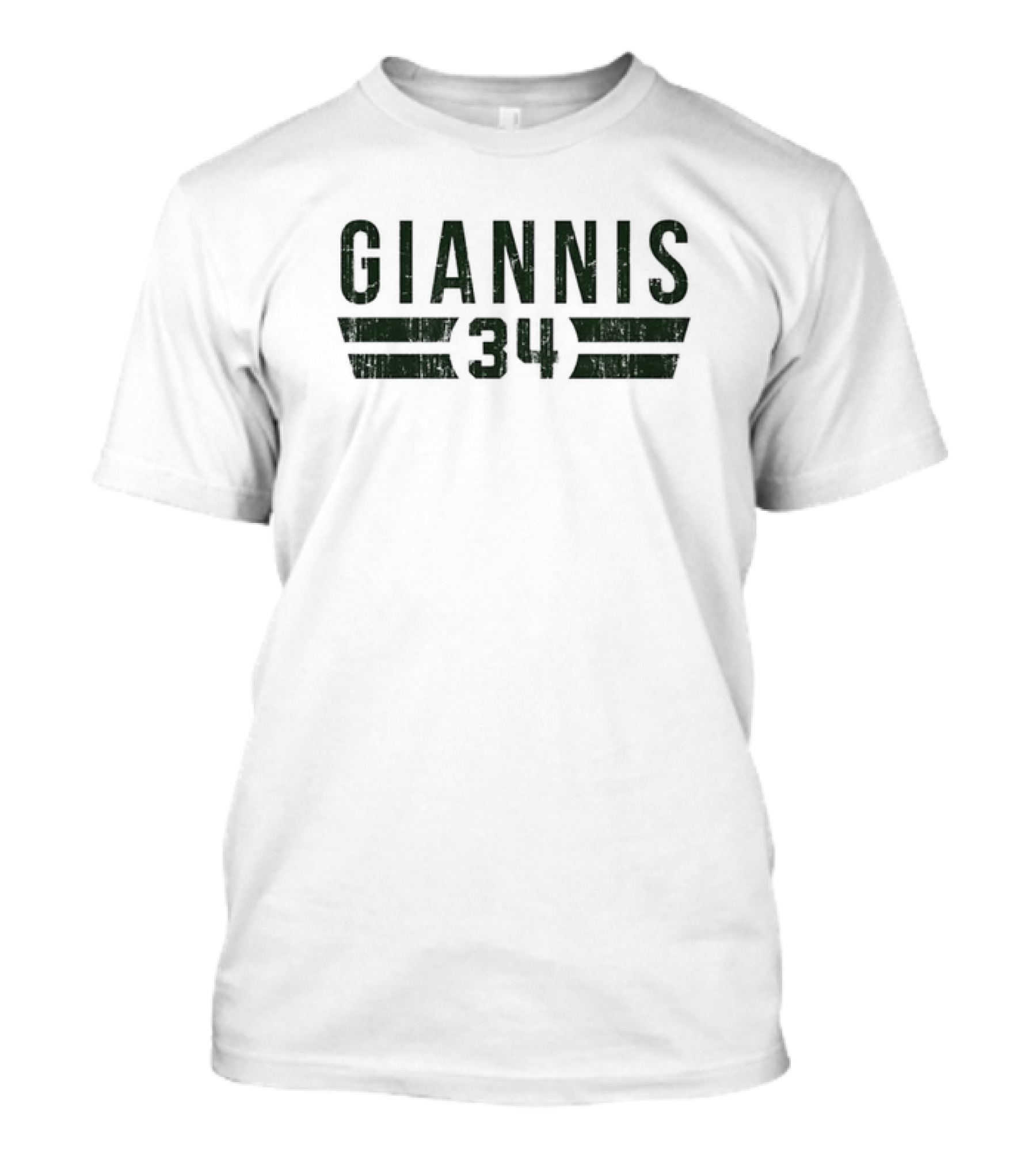 Giannis 34 Milwaukee Font Basketball T-Shirt