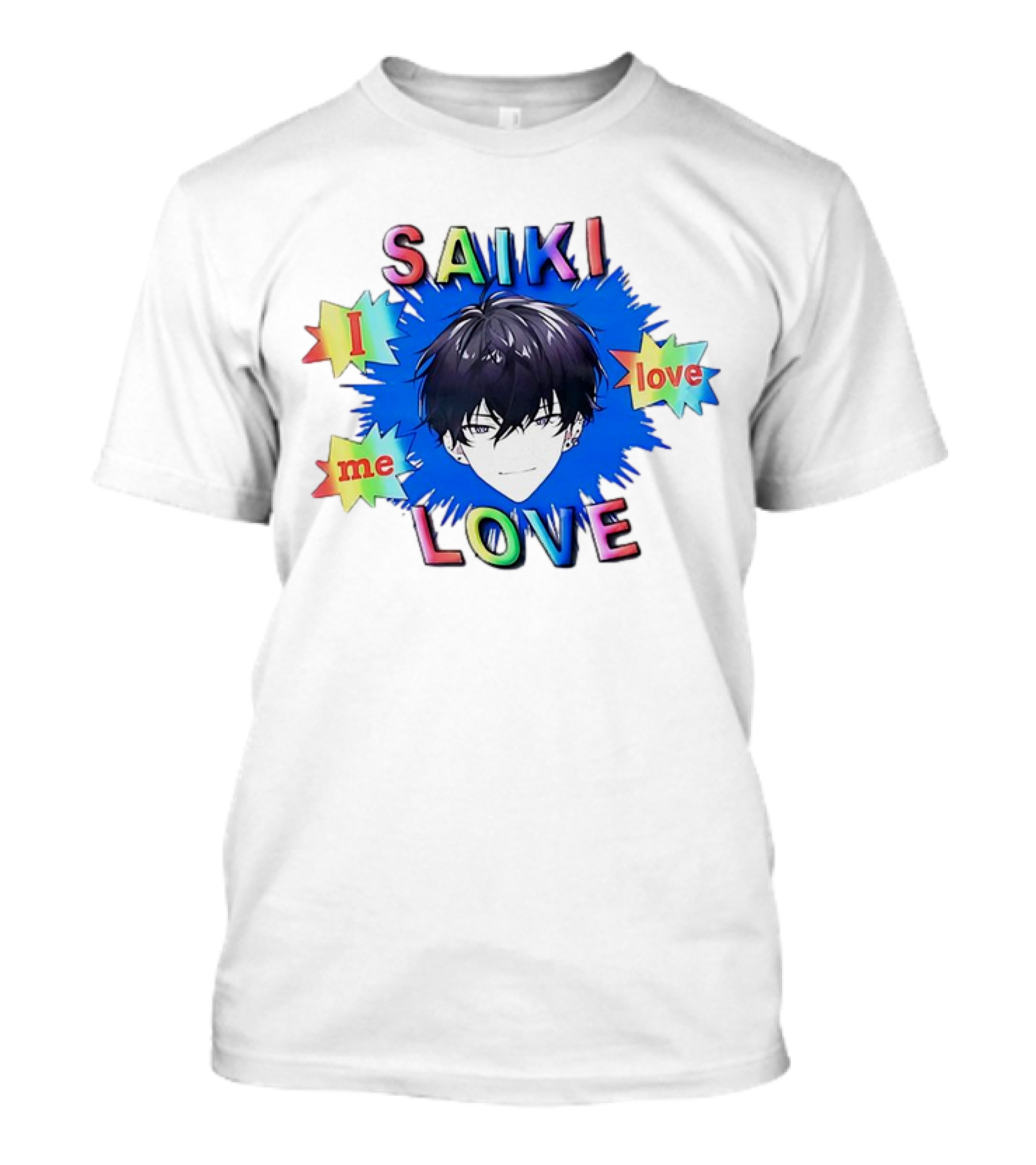 Saiki I Love Me Love Colorful Anime T-Shirt