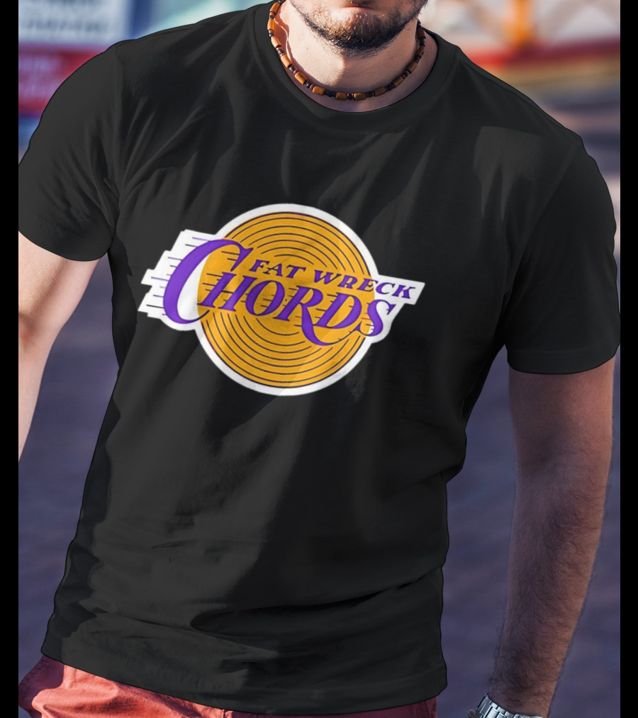 Los Angeles Lakers Fat Wreck Chords Logo San Pedro T-Shirt