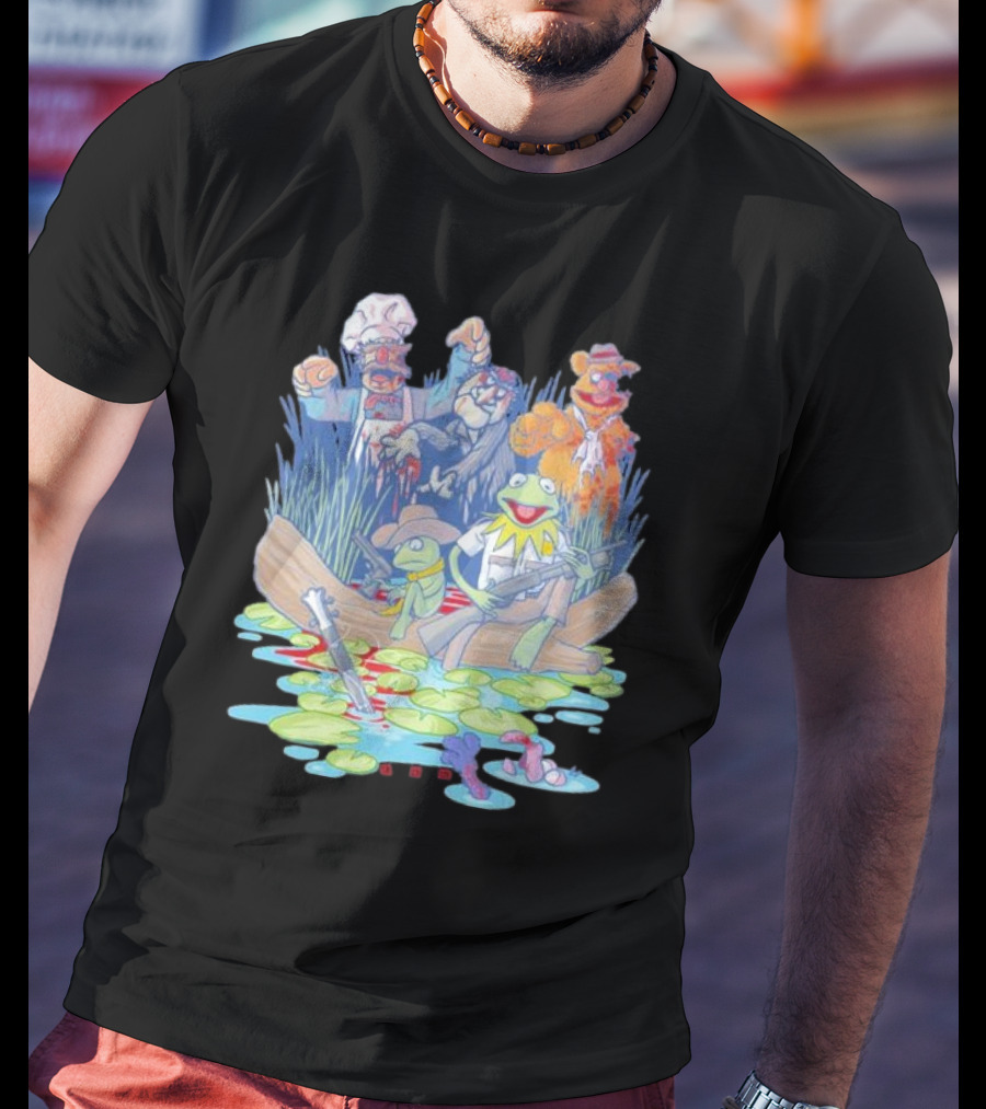 Walking Dead Muppets Parody Swamp Boat Adventure T-Shirt