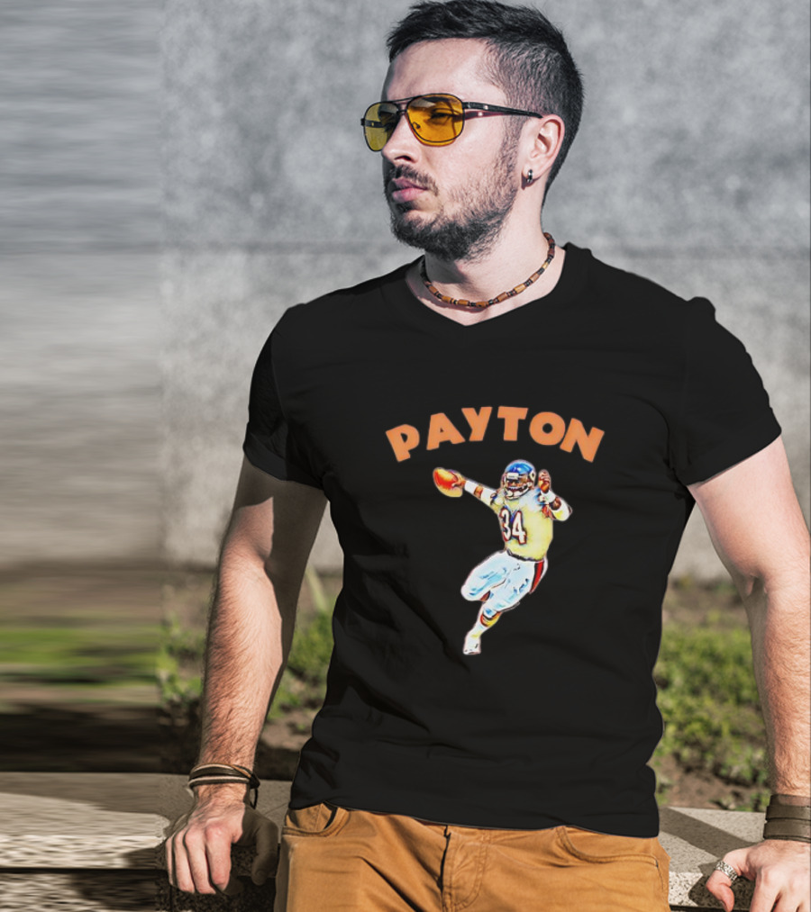 Payton 34 Chicago Football T-Shirt