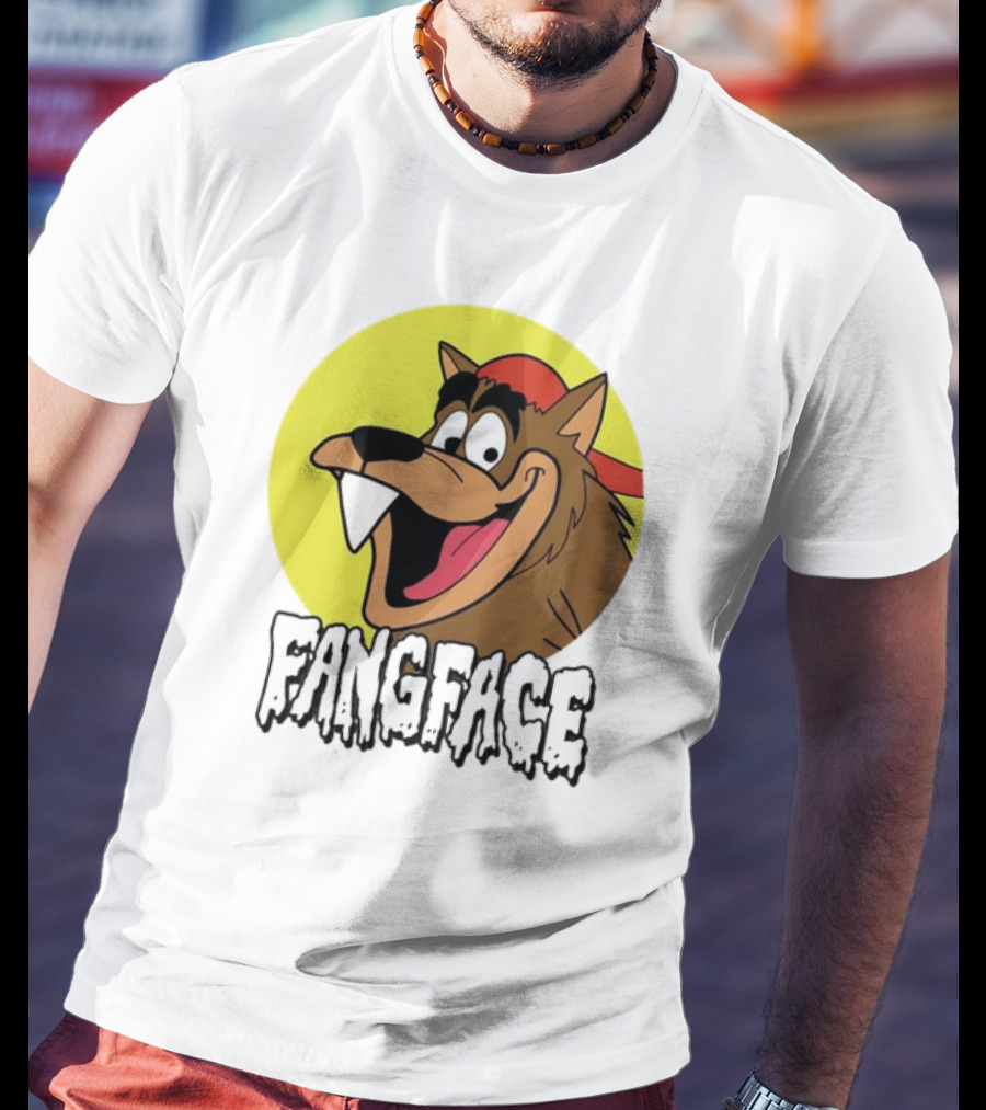 Fangface Cartoon Logo Meme T-Shirt