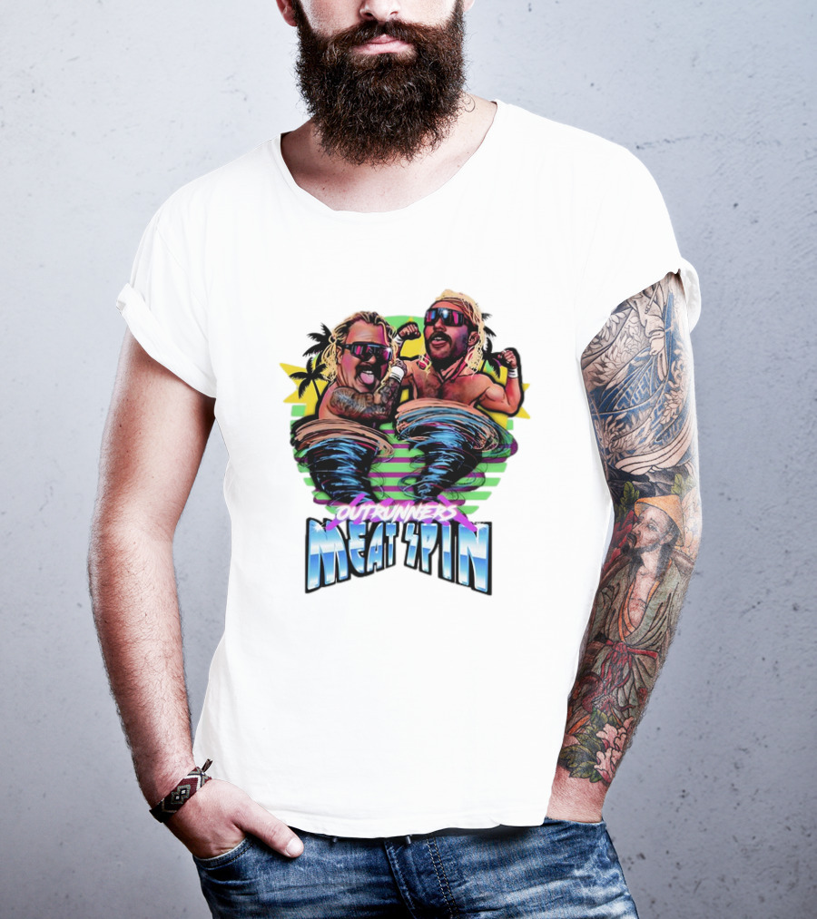 Outrunners Meat Spin Tropical Wrestling Tornadoes T-Shirt
