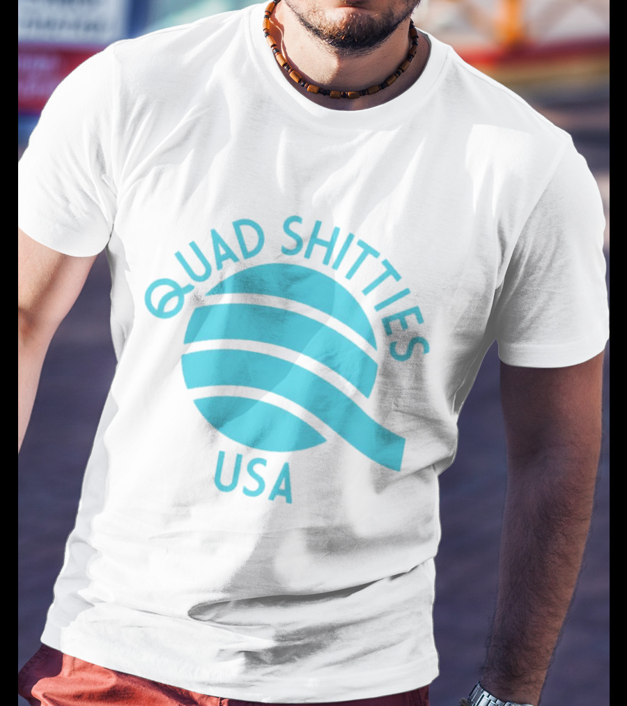 Quad Shitties USA Wavy T-Shirt