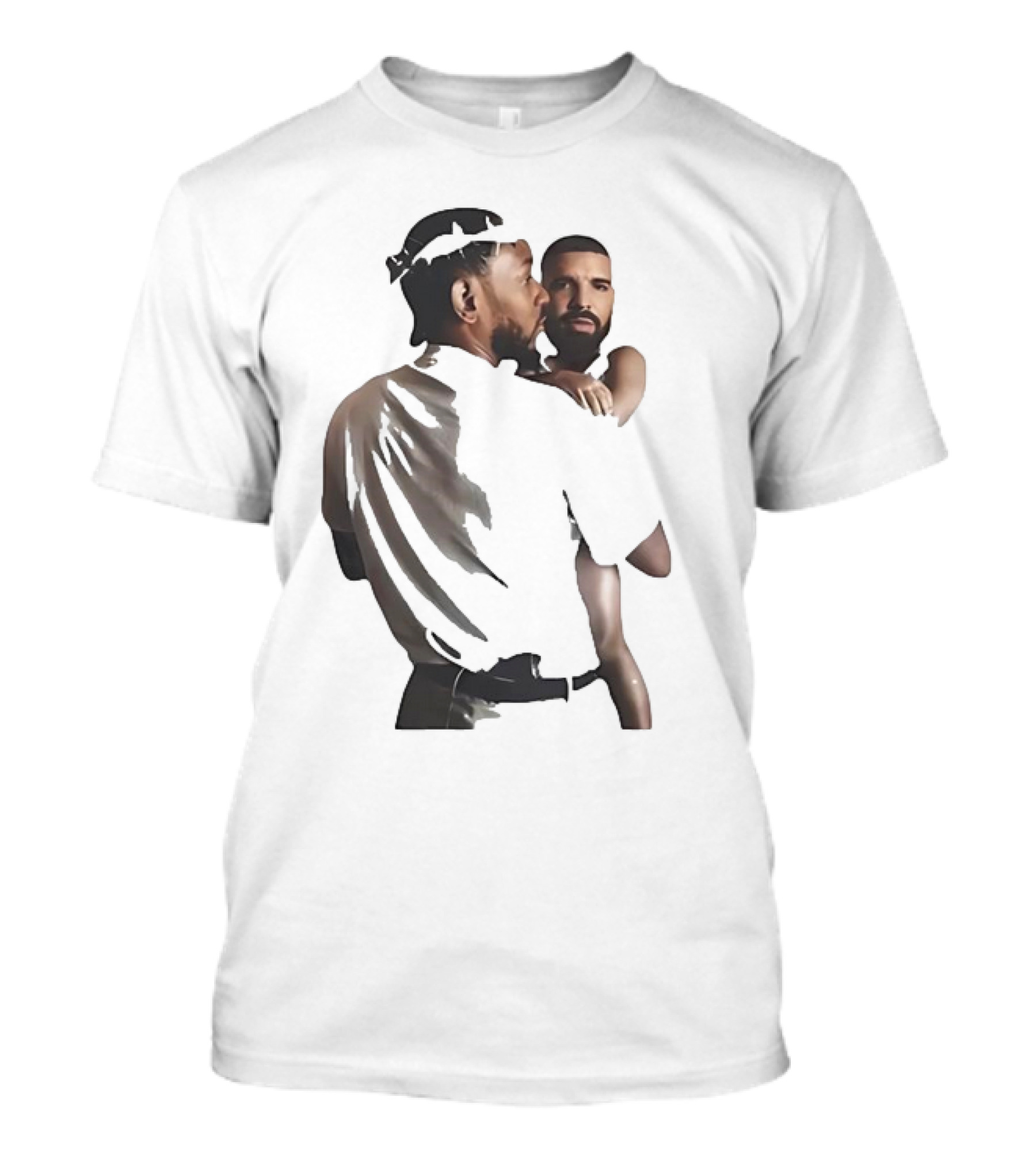 Kendrick Lamar Carrying Drake Rapper Stars Funny Image T-Shirt