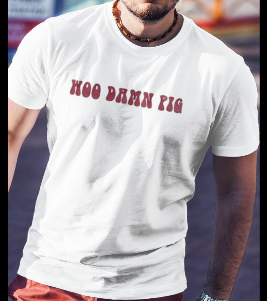 Woo Damn Pig Razorback Cheer T-Shirt