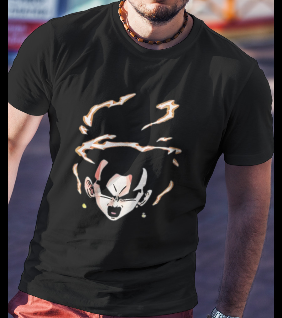 Vegito Dragon Ball Super Saiyan Fusion Face Anime T-Shirt