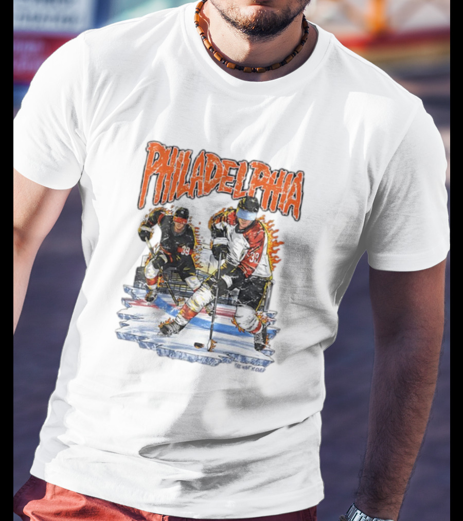 Philadelphia Flyers Hockey Matvei Michkov The Wait Is Over T-Shirt