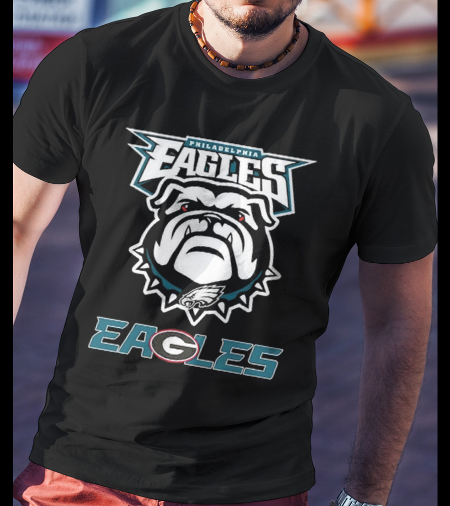 Philadelphia Eagles Dawgs Bulldogs Eagle Logo Bulldog T-Shirt