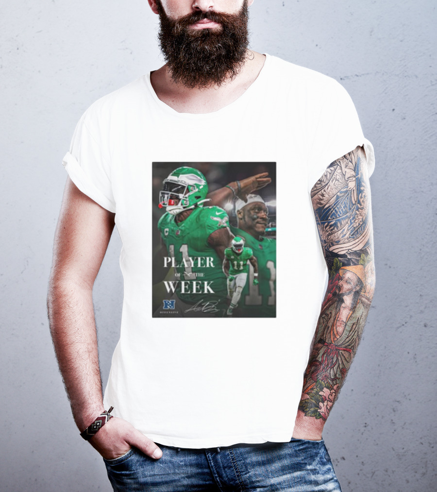 Arthur Juan Brown Philadelphia Eagles NFL Player Of The Week T-Shirt