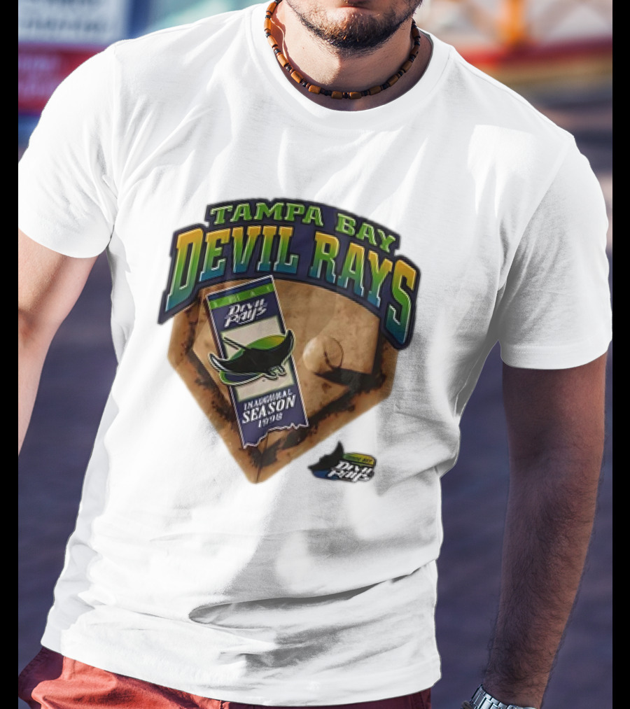 Tampa Bay Devil Rays Inaugural Season 1998 Vintage Major League Baseball Debut T-Shirt