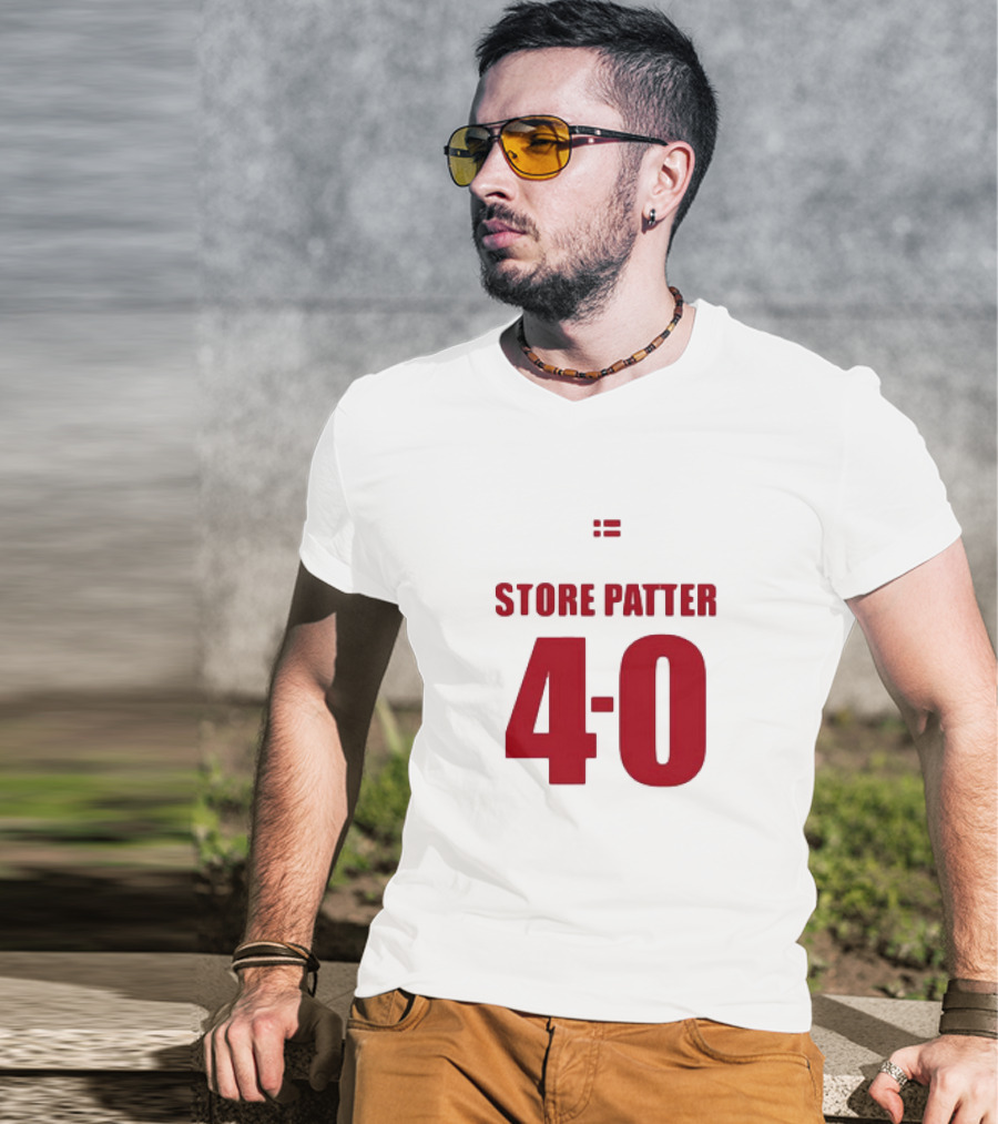 Suspekt Store Patter 4-0 Danish Flag T-Shirt