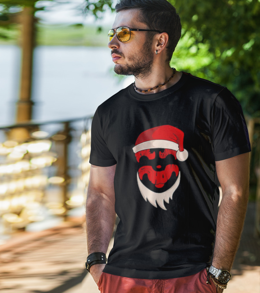 The Shaggs Santa Christmas Face T-Shirt