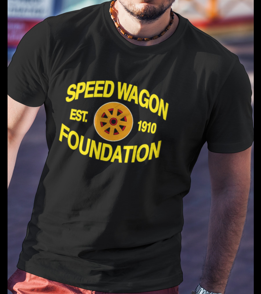 Speed Wagon Foundation Est 1910 Emblem With Wheel T-Shirt