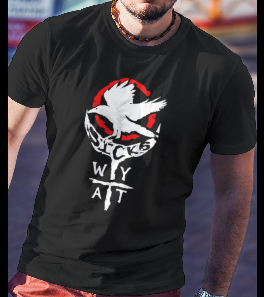 Licensed Gear Wyatt Sicks Red Circle Motif T-Shirt