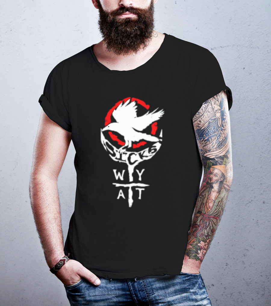 Licensed Gear Wyatt Sicks Red Circle Motif T-Shirt