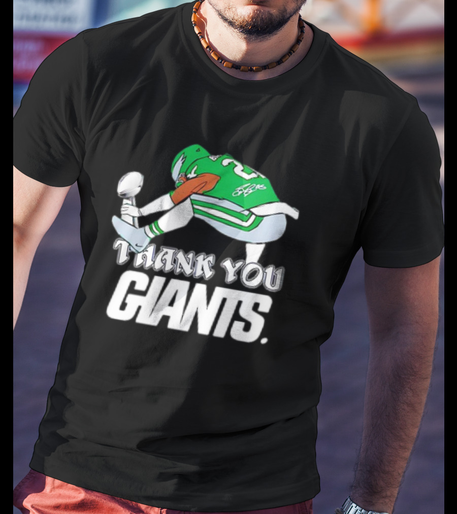 Thank You Giants Saquon Barkley Philadelphia Eagles Football T-Shirt