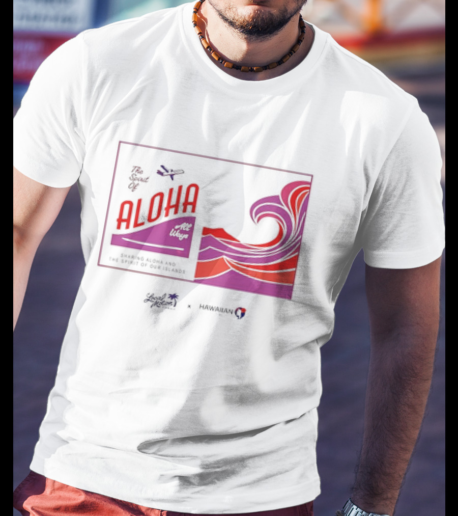 The Spirit Of Aloha Hawaiian Airlines Local Motion Sharing Aloha Waves T-Shirt