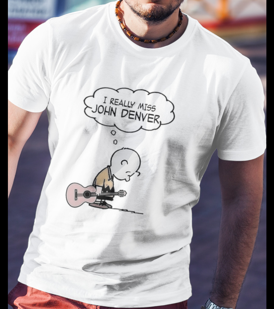 Charlie Brown I Really Miss John Denver Peanuts Comic T-Shirt