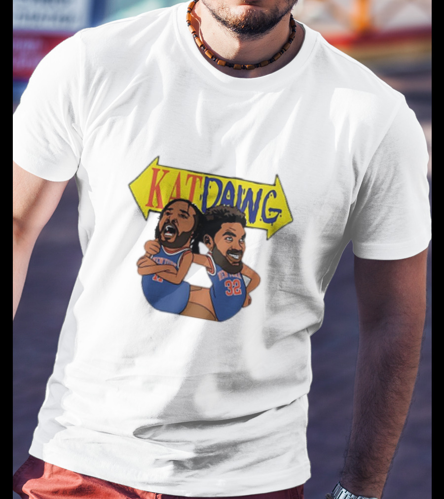 Kat Dawg Jalen Brunson Karl-Anthony Basketball Cartoon Characters T-Shirt