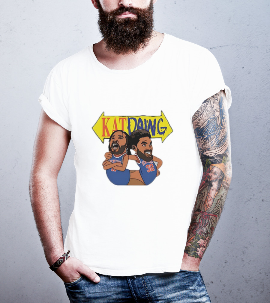 Kat Dawg Jalen Brunson Karl-Anthony Basketball Cartoon Characters T-Shirt