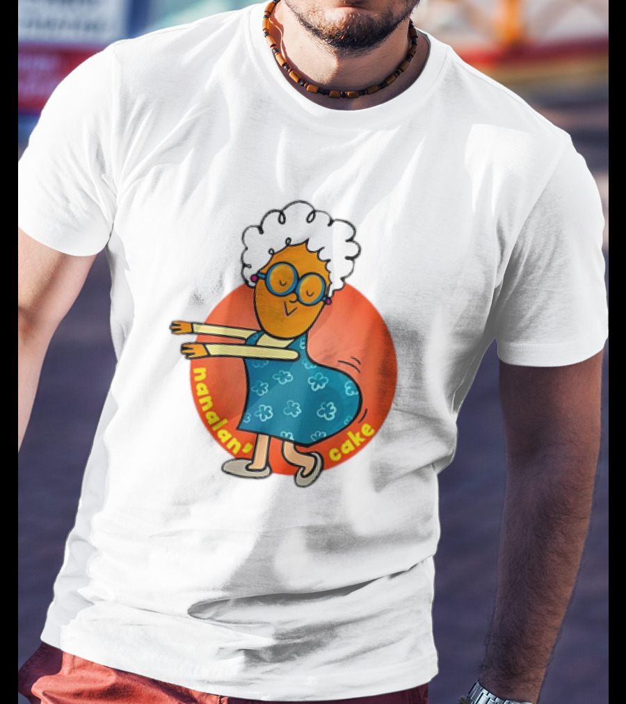 Nanalan Nana Cake Dancing Granny Character T-Shirt