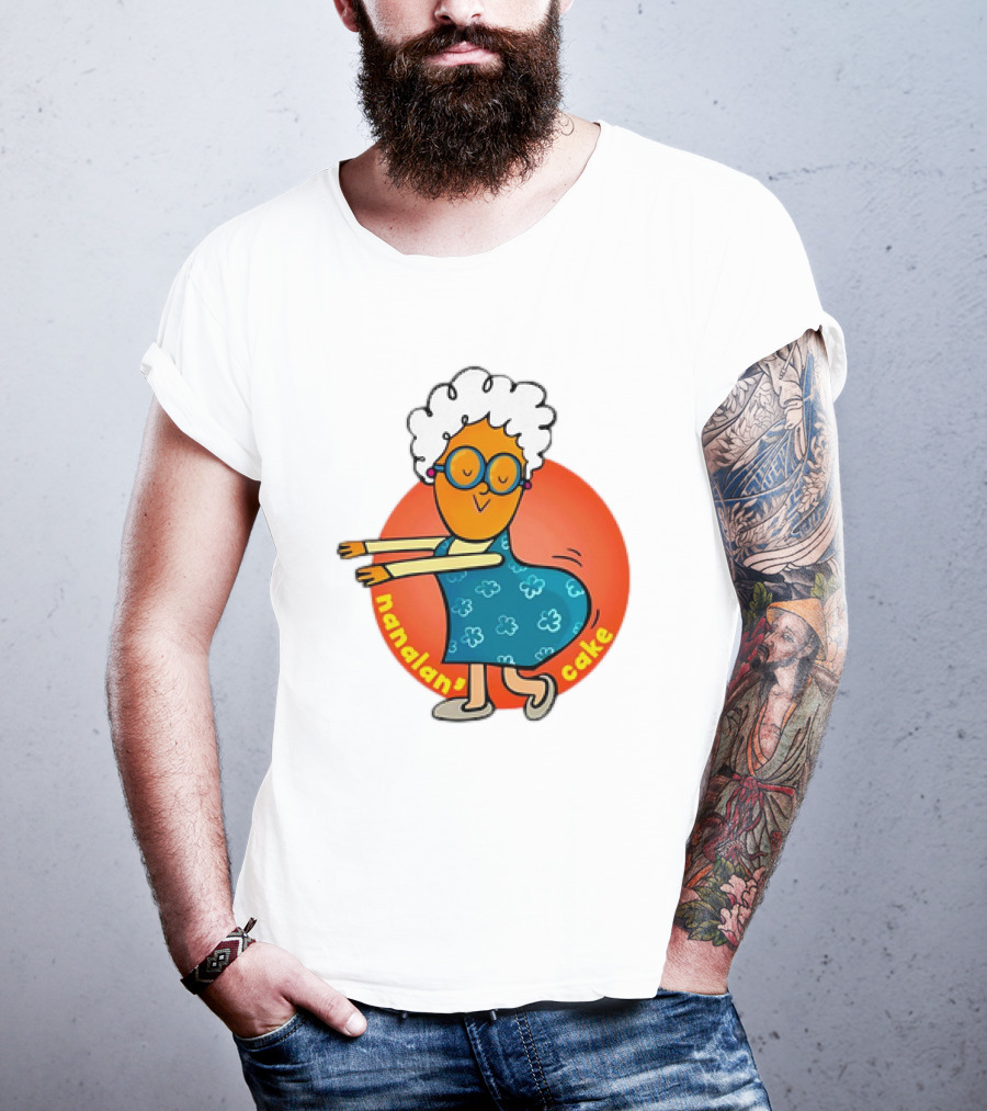 Nanalan Nana Cake Dancing Granny Character T-Shirt