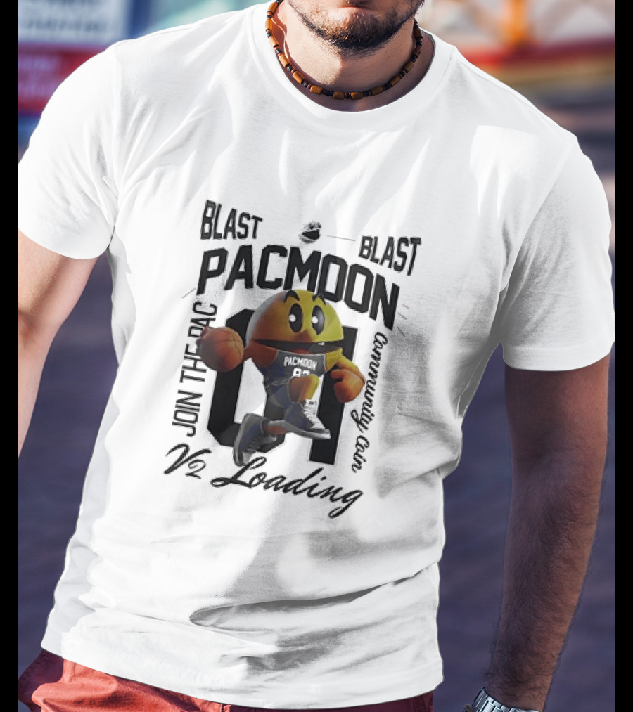 Blast Pacmoon Join The Pac Community Coin V2 Loading T-Shirt