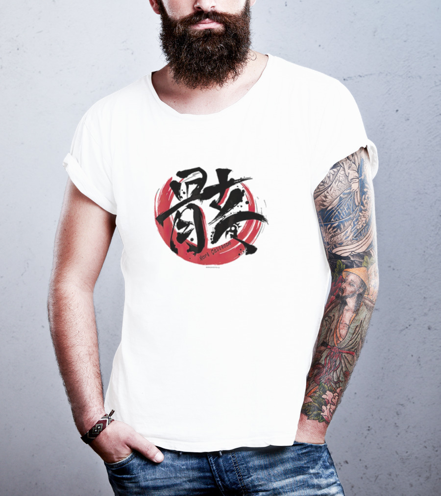 Mori Calliope Kanji Red Circle Hololive Production Skeleton T-Shirt