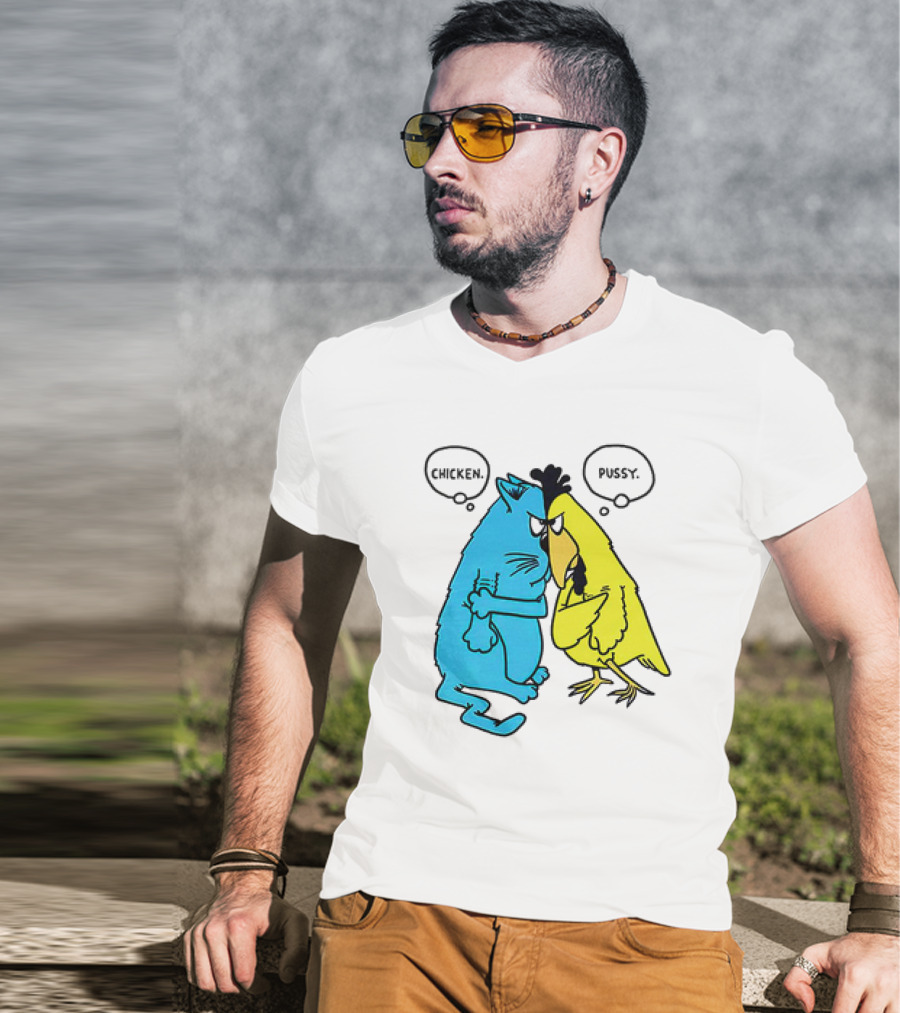Chicken Pussy Cartoon John Baynham Chicken Pussy T-Shirt