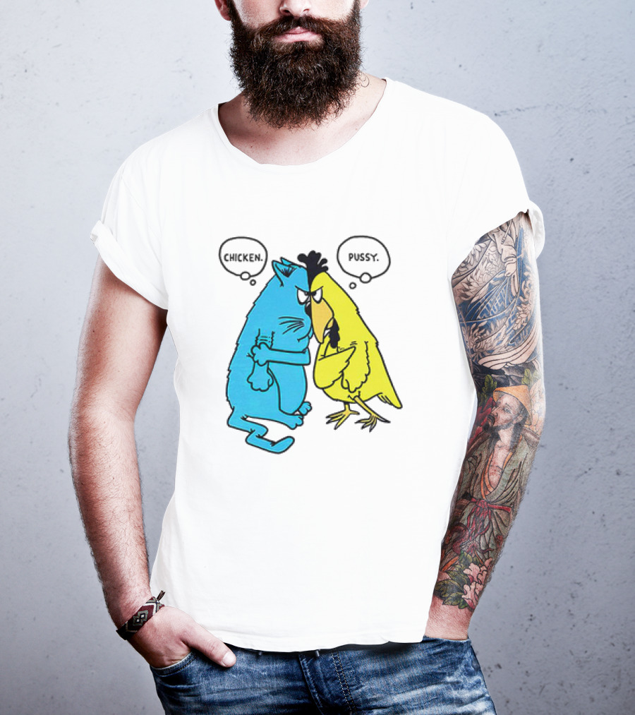 Chicken Pussy Cartoon John Baynham Chicken Pussy T-Shirt