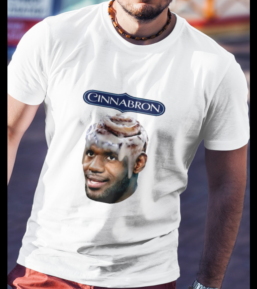 Lebron James Cinnabron Cinnamon Roll Head T-Shirt