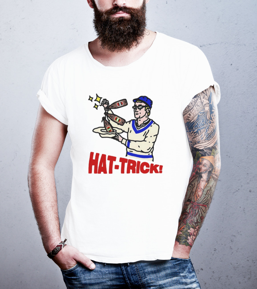 Hat Trick Beer Get Your Bottles Sparkling Cheers T-Shirt